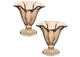 Набор креманок 2шт 51068-2/05/6720 Золотистый мёд