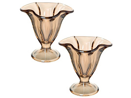 Набор креманок 2шт 51068-2/05/6720 Золотистый мёд