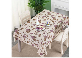 Клеенка столовая Silvano 1,37*20м ПВХ Глиттер Цветы MT-1304AX/6120
