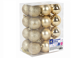 Набор шаров 6см 592163 золото 24шт