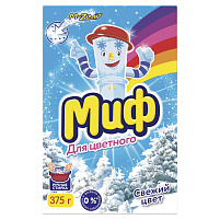 Стиральный порошок Миф ручной 375г.Свежий цвет