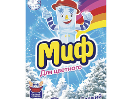 Стиральный порошок Миф ручной 375г.Свежий цвет