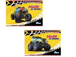 Альбом для рисования 20л. ПИФАГОР 104868 "Машинки"