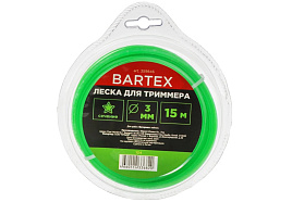 Леска для триммера Bartex 3мм 15м звезда 359846/6820