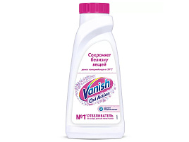 Средство для стирки Vanish 450мл.Wite для белого М Крист.белизна жид.белый 7433