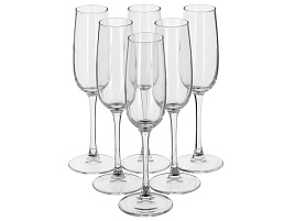 Набор бокалов для шампанского 6шт J8162/7003 АЛЛЕГРЕСС 175мл
