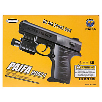 Пистолет с пульками 100000195 с лазер.,прицелом