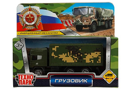 Машина металлическая 2215-9 Грузовик, камуфляж 11см