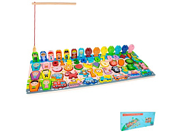Логическая игрушка GYW-01/FG230719033C Деревянный Развивающий центр