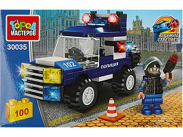 Конструктор Брик 30035-PZ Полицейский джип 100дет