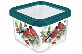 НГ Банка для сыпучих пластик 0,6л Снегири 432668600
