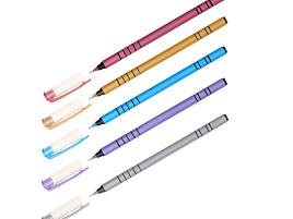 Ручка OfficeSpace BPME_43112 "Mettalic eclat " синяя, 0,6мм, на масляной основе, штрих-код