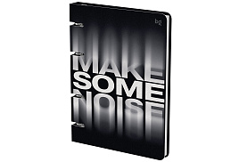 Тетрадь на кольцах 120л. ТК5к120_лс 57849 "Make noise", картон, soft-touch ламинация