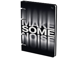 Тетрадь на кольцах 120л. ТК5к120_лс 57849 "Make noise", картон, soft-touch ламинация