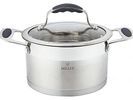 Кастрюля нержавейка 2л Millet M-8016 индукция 8528