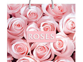 Пакет петля с пласт.ручкой 36*37 Миллион роз