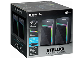 Колонки DEFENDER 65043 Stellar 6Вт, подсветка, питание от USB