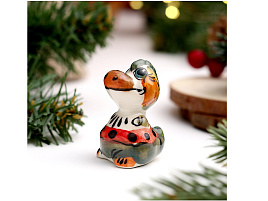 Сувенир Гжель Дракон Лилу цвет