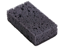 Губка для посуды Ладушки Крупнопорист.5шт.черная