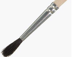 Кисть Белка №3 живописная круглая д/работы с акварелью,темперой,гуашью