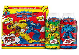 Набор Детский Мегамонстры Яркие герои(шамп.2в1 250мл+гель-пена 250мл)