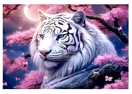 Алмазная мозаика 30*40 НД-0483 Бенгальский Тигр, с подрамником