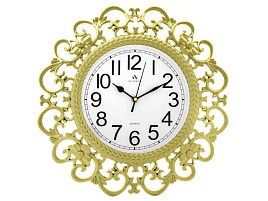 Часы настенные Atlantis 38*38 TLD-3670 золото