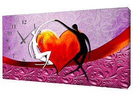 Часы настенные Сюжет 33*70 С-421 на холсте