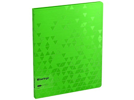 Папка с  мет. скоросшив.и вн. карм. Berlingo FS4_17392 "Neon" А4, 17мм, 1000мкм, зеленый неон