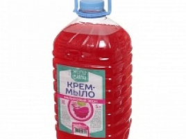 Мыло жидкое 5л. Жили-Мыли  крем Малиновый звон бутыль 0301