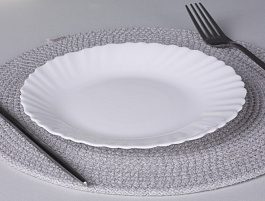 Тарелка мелкая 19см Бьянко 818-027