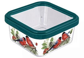 НГ Банка для сыпучих пластик 0,4л Снегири 02686