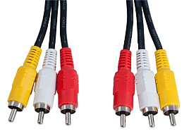 Кабель PERFEO R3102 3XRCA-3XRCA 1 м.
