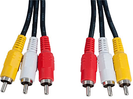 Кабель PERFEO R3102 3XRCA-3XRCA 1 м.