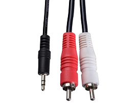Кабель PERFEO J2002 Jack 3.5 мм вилка - 2XRCA 1.5м