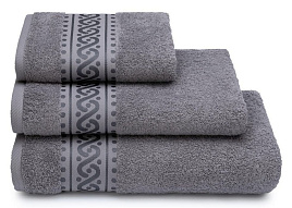 Полотенце 100*150 Донецк Пируэт 17-3911 Серый 7618