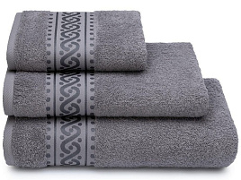 Полотенце 100*150 Донецк Пируэт 17-3911 Серый 7618