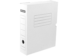 Накопитель документов Лоток-коробка белый 75мм OfficeSpace A-GBL75C_371/158553 (на 700л)