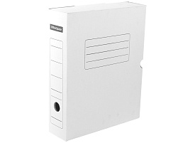 Накопитель документов Лоток-коробка белый 75мм OfficeSpace A-GBL75C_371/158553 (на 700л)