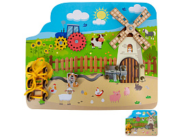 Бизиборд Б3-009 Ферма, деревянный