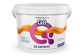 Краска в-д фасадная 2,4кг Formula Q8 по кирпичу 7421