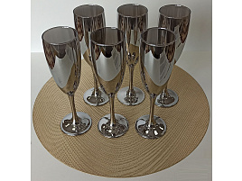 Набор бокалов для шампанского 6шт GR1687/06/7628 Сияющий графит 170мл