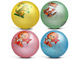 Мяч пластизоль 00-8115 Спортивный зверек 22см