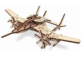 Конструктор деревянный 0102 Самолет Сапсан 3D
