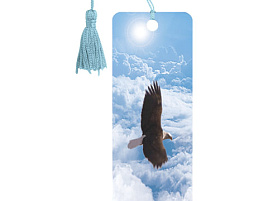 Закладки 3D д/книг BRAUBERG 125750 "Орел", с декоративным шнурком-завязкой