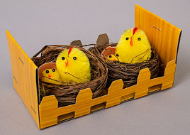 Сувенир Пасхальный Курица с цыпленком ч54866