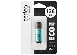 Флеш-драйв Perfeo USB 128Gb E01 Green (зеленый) economy series