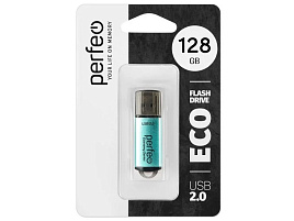 Флеш-драйв Perfeo USB 128Gb E01 Green (зеленый) economy series