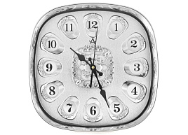 Часы настенные Atlantis 27*27 D627J серебро