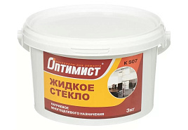 Жидкое стекло 3кг  Оптимист К507/150133/2381
